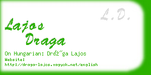 lajos draga business card